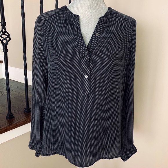 Vince Tops - Vince 100% silk sheer black top blouse